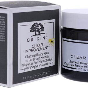 Origins Clear Improvement Charcoal Honey Mask To Purify & Nourish, 2.5 Fl Oz