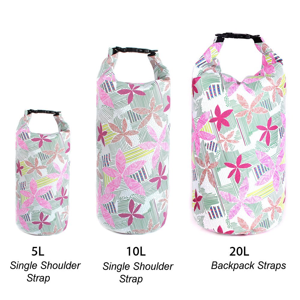 UrbanMover Dry Bag 20L Waterproof Rucksack Everything Day Pack 5L/10L/20L (Spring,20L)