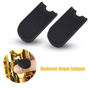 Saxophone Thumb Rest, 2Pcs Comfortable Rubber Finger Rest Cushion Pads for Soprano Alto Tenor Sax sax thumb rest cushion