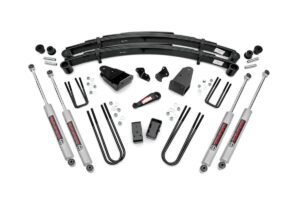 rough country 4" suspension lift kit for 1987-1997 ford f-250 4wd - 490-87up30