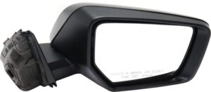 kool vue passenger side power heated mirror for chevrolet impala 2014-2020 with signal light & puddle lamp; without blind spot light, memory & auto-dimming paintable