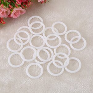 20Pcs Baby Pacifier Chain Clips Adapter Holder Soft Baby Relief Holder Rings Birthday Shower Gift