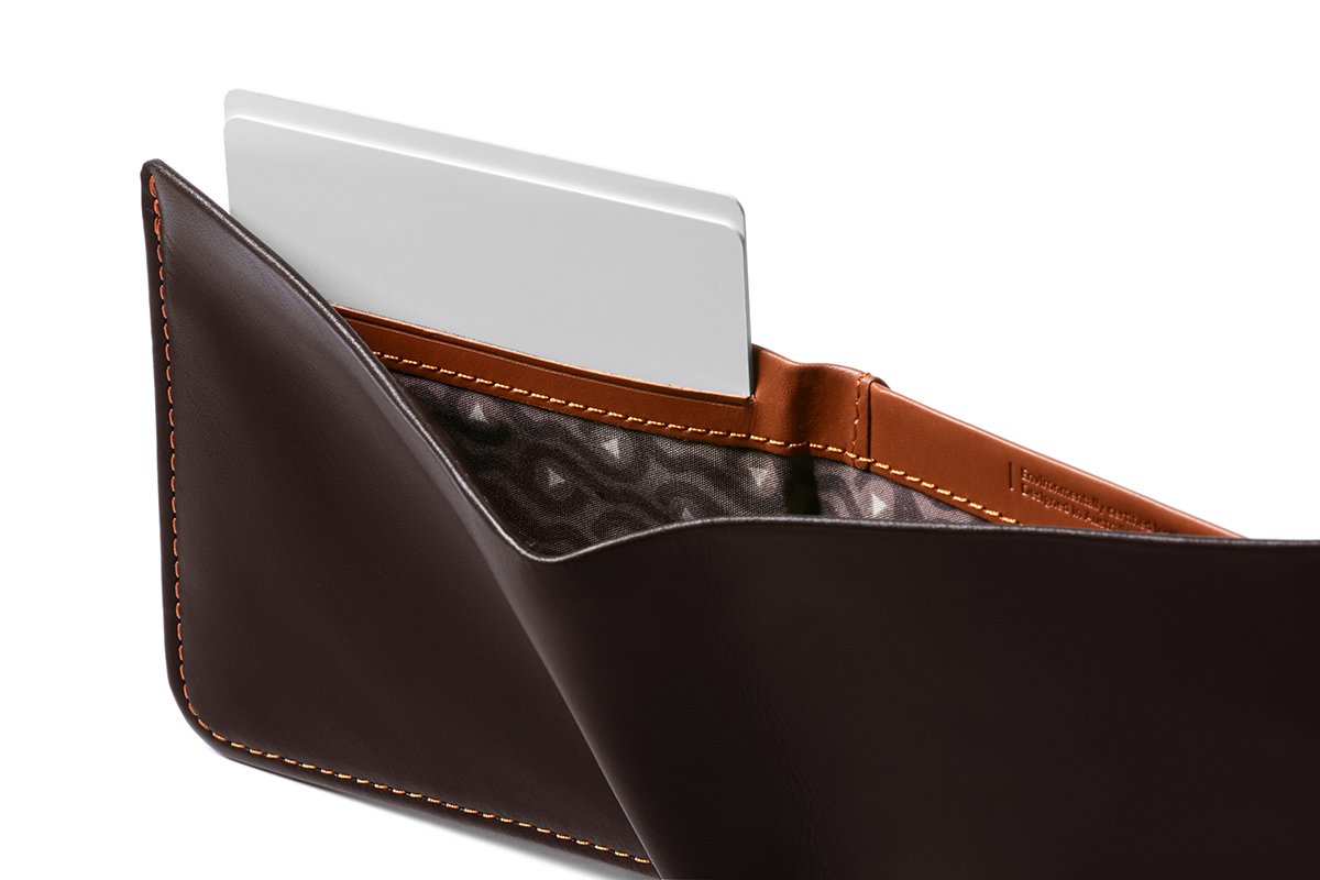 Bellroy Hide & Seek Wallet (Slim Leather Bifold Design, RFID Protected, Holds 5-12 Cards, Coin Pouch, Flat Note Section, Hidden Pocket) - Java