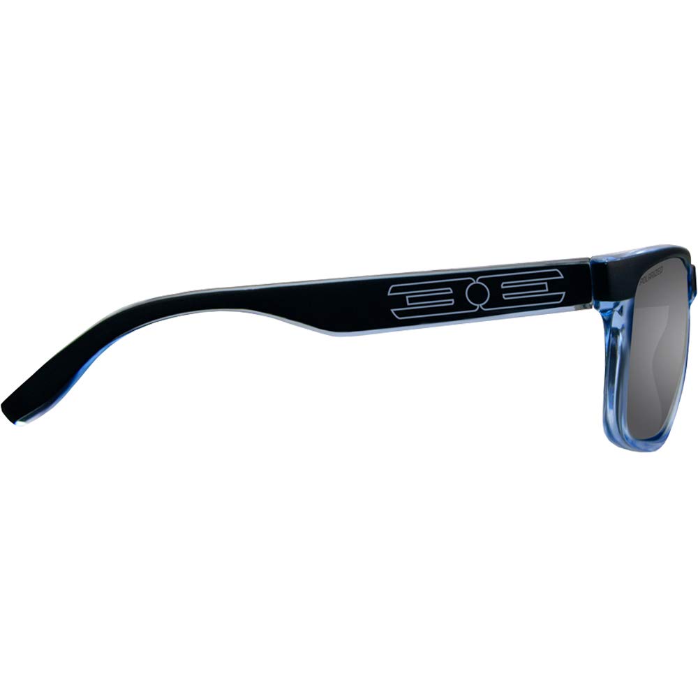 Epoch Eyewear Delta Sunglasses 2 Pair Crystal Blue Black Frame Smoke Lens Blue Mirror Lens