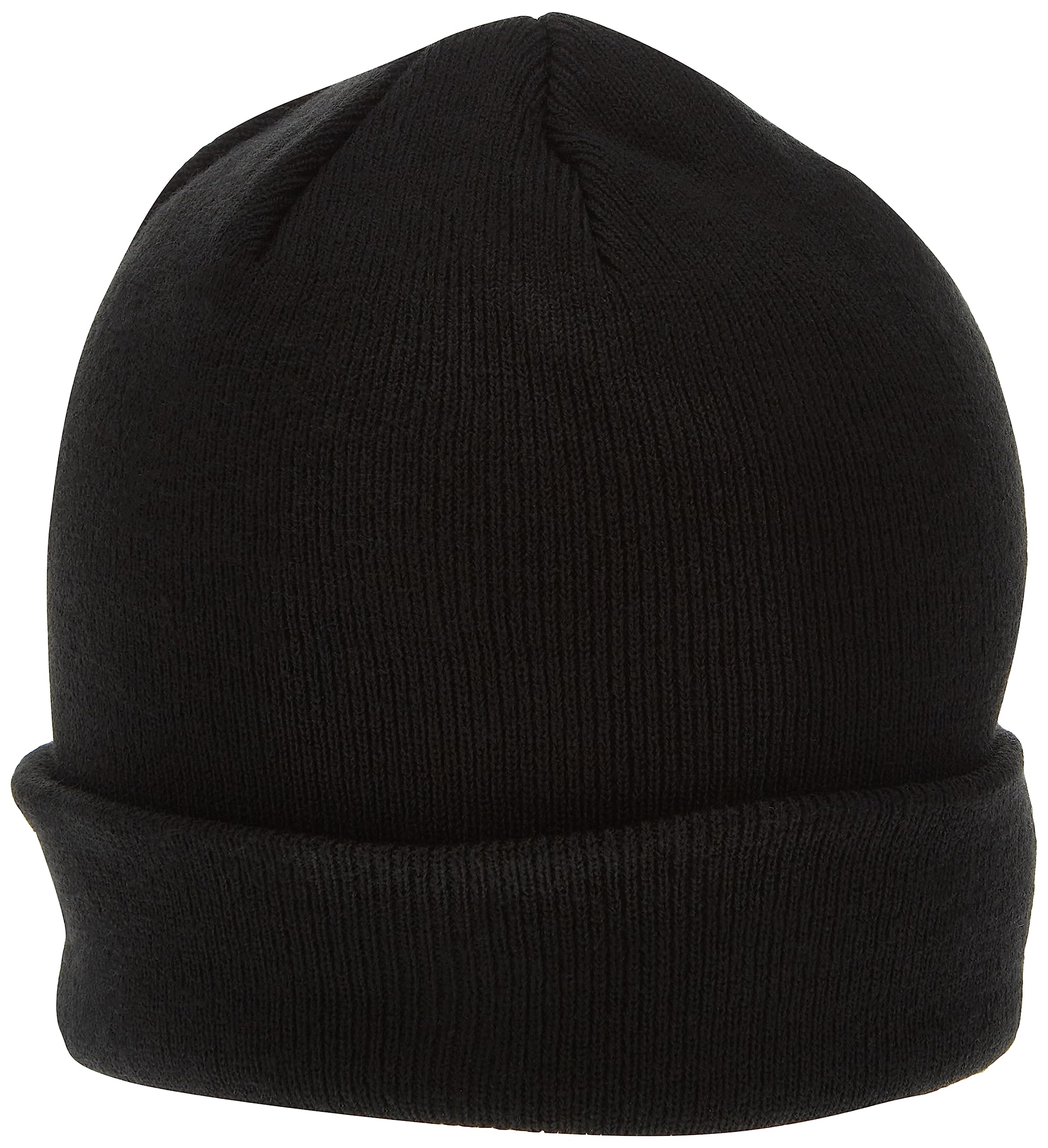 Timberland Men's Cuffed Beanie with Embroidered Logo, Black, One Size