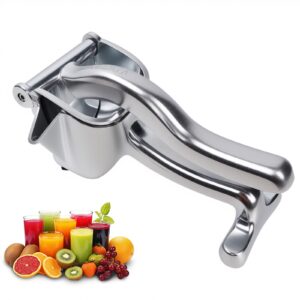 lemon squeezer heavy duty juicer hand press premium quality lemon squeezer manual citrus press juice extractor lemon lime juicer handheld orange juice squeezer fruit juicer-silver