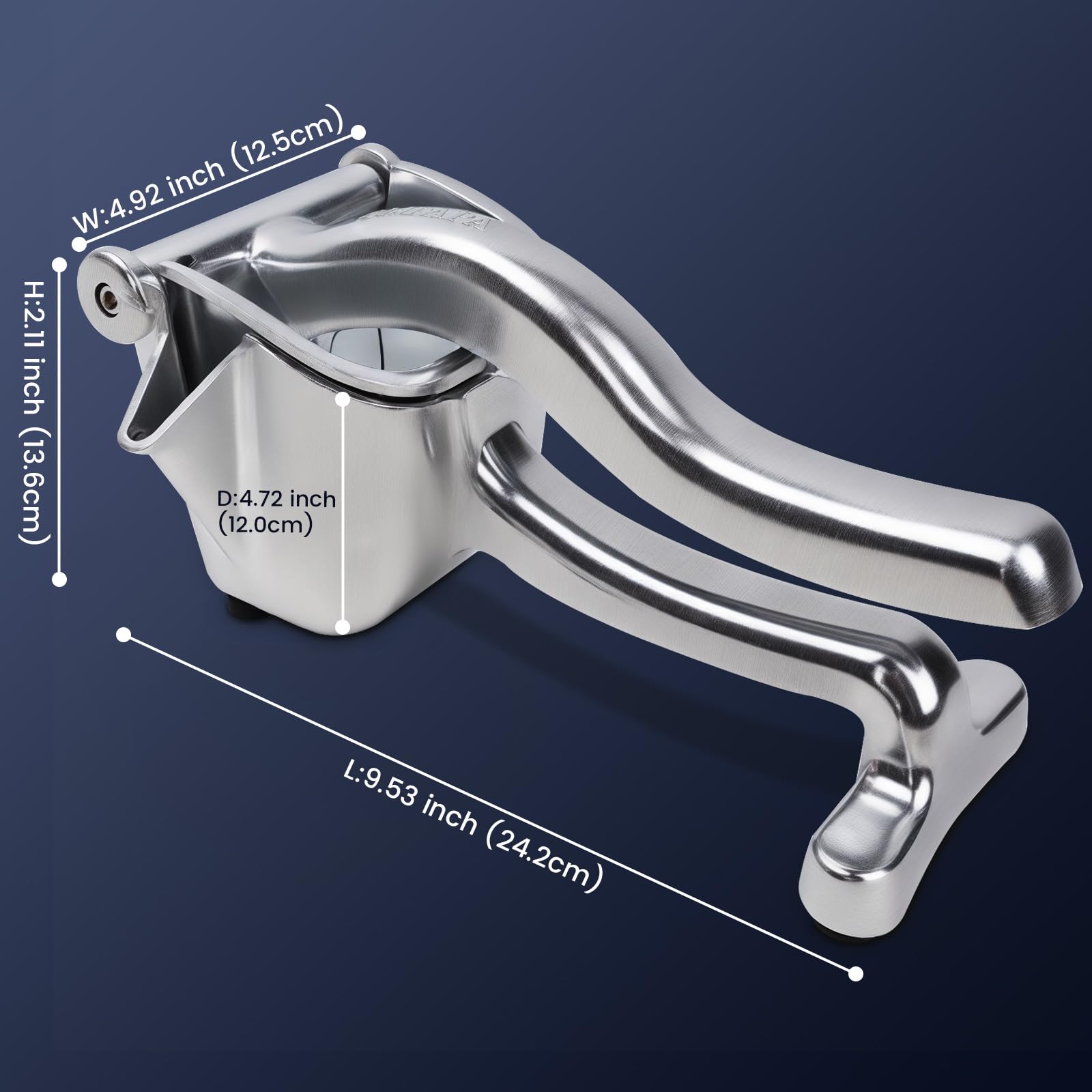 Lemon Squeezer Heavy Duty Juicer Hand Press Premium Quality Lemon Squeezer Manual Citrus Press Juice Extractor Lemon Lime Juicer Handheld Orange Juice Squeezer Fruit Juicer-Silver