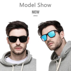 Lekesn Polarized Sunglasses for Men TR90 Unbreakable Mens Sunglasses Driving Sun Glasses For Men/Women