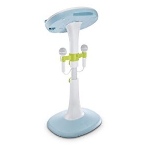 Singing Machine SMK1010 Kids Pedestal Karaoke System with Two Microphones, Stand and Voice Effects