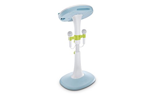 Singing Machine SMK1010 Kids Pedestal Karaoke System with Two Microphones, Stand and Voice Effects