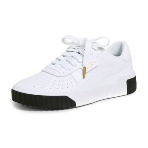 PUMA Womens Cali Sneaker, PUMA Womens white-PUMA Womens black, 6