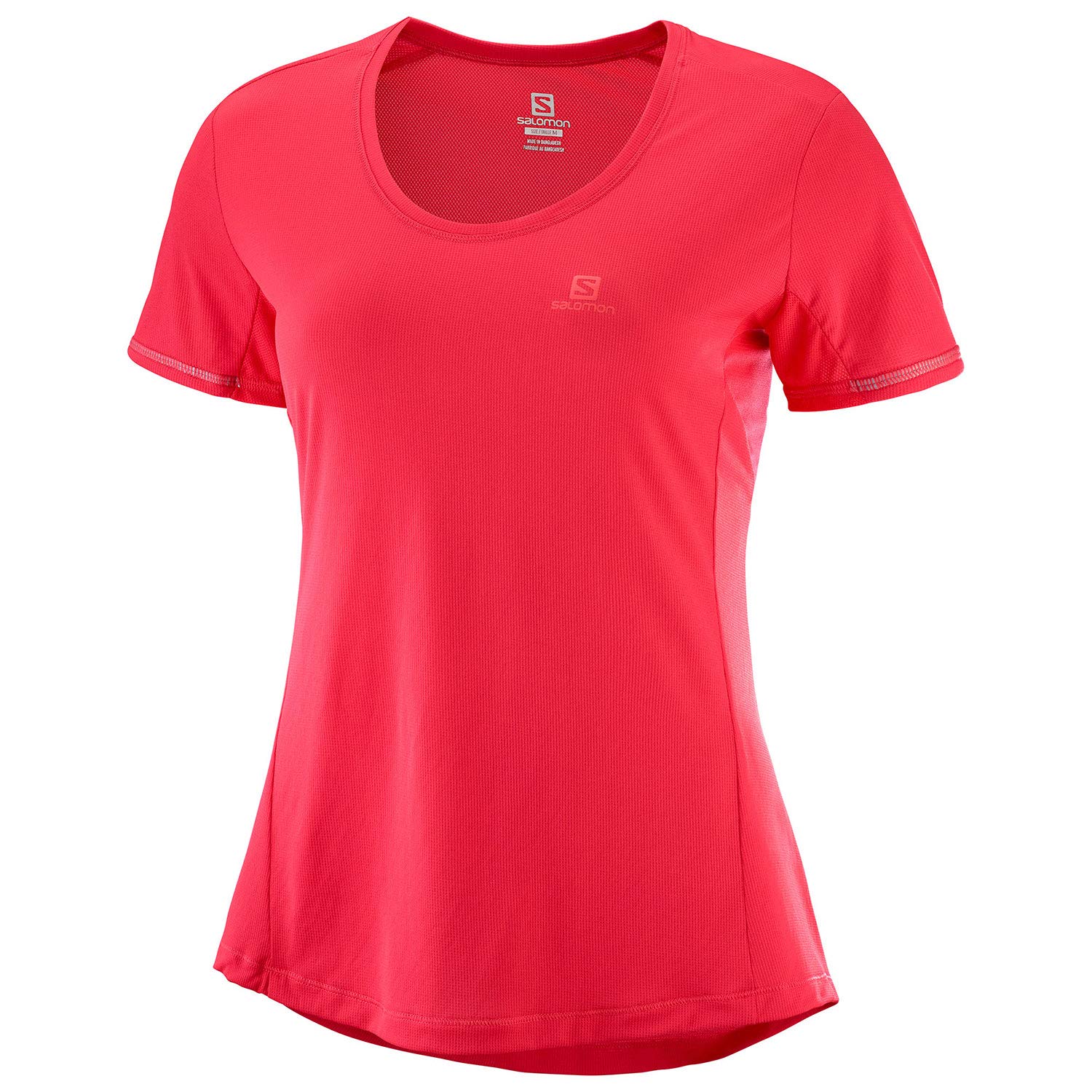 SALOMON Women's Agile ss tee, Hibiscus, Medium