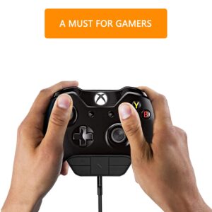 Bosmarlin Stereo Headset Adapter Compatible for Xbox One Controller