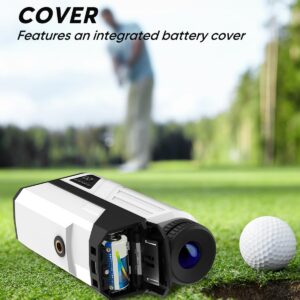 Wosports Golf Rangefinder, 800 Yards Laser Distance Finder with Slope, Flag-Lock with Vibration Distance/Speed/Angle Measurement, Upgraded Battery Cover