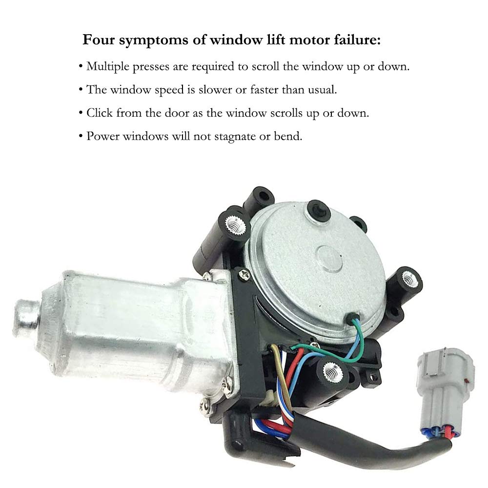 Power Window Lift Motor Front Left Driver Side for 2004-2014 Nissan Titan 2004 Nissan Pathfinder Armada 2005-2014 Nissan Armada 2004-2011 Infiniti QX56 Replace OE 80731-ZT01A 80731-9FJ0A