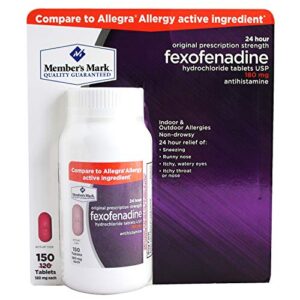 member's mark 180 mg fexofenadine (150 count)