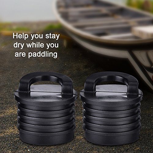 4 Pcs Boat Stopper, Rubber Kayak Scupper Plug Kit Drain Holes Plugs for Kayak Canoe Marine Replacement Accessory