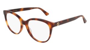 gucci gg0329o eyeglasses 002 havana/havana 53 mm