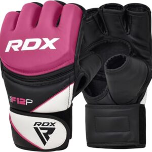 RDX Women's MMA Gloves Grappling Martial Arts Sparring Punching Bag Cage Fighting Maya Hide Leather Mitts Combat Training