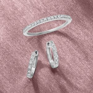 Ross-Simons RS Pure 0.15 ct. t.w. Diamond Ring in Sterling Silver. Size 10