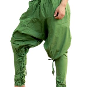 SARJANA HANDICRAFTS Mens Womens Cotton Churidar Harem Pants Yoga Pajama Ethnic Trouser (Green)