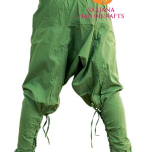 SARJANA HANDICRAFTS Mens Womens Cotton Churidar Harem Pants Yoga Pajama Ethnic Trouser (Green)