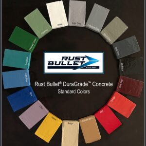 RUST BULLET - DuraGrade Concrete High-Performance Concrete Coating 1 Quart - for Garage Floor Paint, Basements, Porch, Patio, Driveway Paint and More - Concrete Paint - Blue