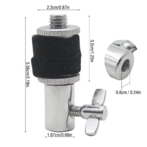 Dilwe Jazz Drum Clutch, Metal Hi-hat Clutch for Hi Hat Cymbal Standard Jazz Drum Parts Accessories