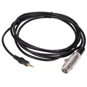 10ft 3 pin xlr connector, female to 1/8" 3.5mm male jack microphone audio cord cable mini jack aux cord audio cable - 3 meters