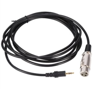 10FT 3 Pin XLR Connector, Female to 1/8" 3.5mm Male Jack Microphone Audio Cord Cable Mini Jack AUX Cord Audio Cable - 3 Meters