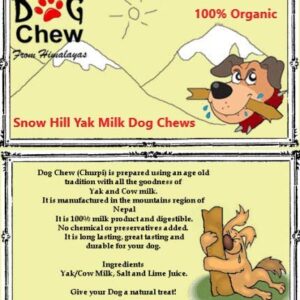 Snow Hill Organic Yak Cheese Dog Chews XXL Bras Size 5 lbs Bulk Pack for Monstar Size of Dogs Above 55 lbs Himalayan Yak Milk Strong Treats for Power Chewer