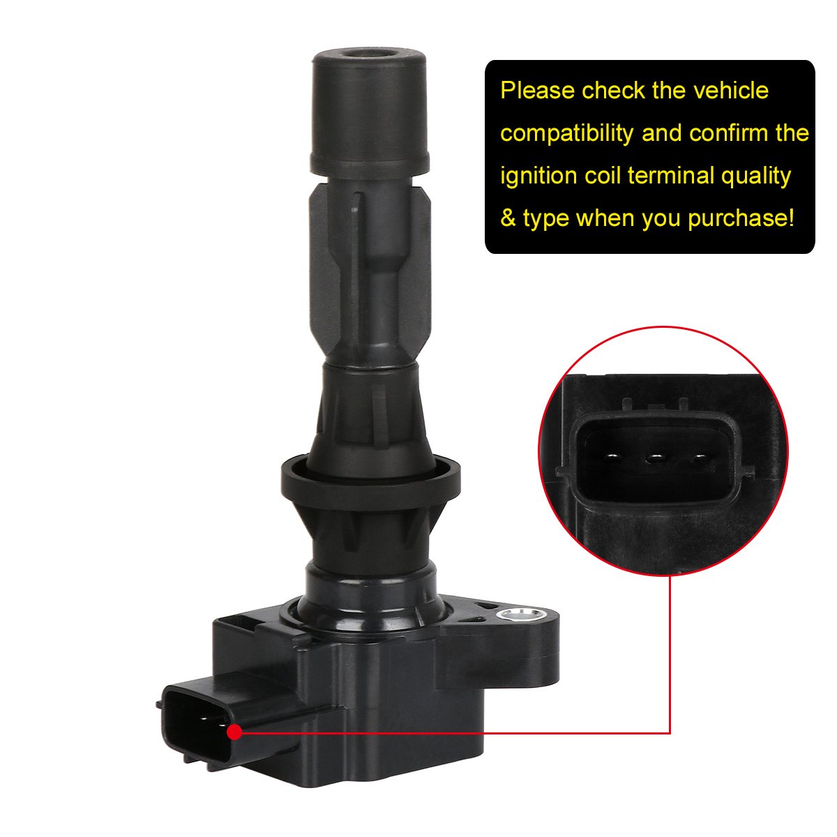 FAERSI Ignition Coil Replacement for 2006-2013 Mazda 3&6, 2007-2012 Mazda CX-7, 2006-2015 Mazda MX-5 Miata, Replace OE# UF540 L3G218100A C1683 5C1740