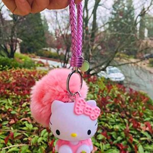 Hello Kitty Key Chain for Girls Women | Hello Kitty Figures Sanrio Birthday Gift Bag Accessories (pink)