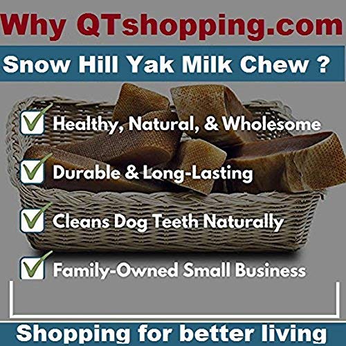 Snow Hill Natural Himalayan Yak Milk Dog Chews | XL 10 Pieces Bulk Pack Long Lasting, Odor Stain Gluten GMO Free Protein-Rich Treat for improved Oral Health | Yaky Cheese Treats for Crazy Chewer