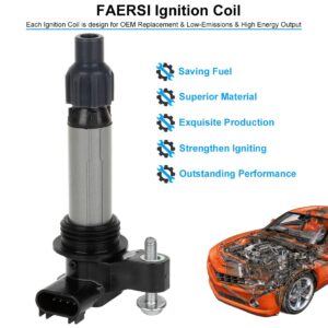 FAERSI Ignition Coil Replacement for Buick Enclave Cadillac CTS GMC Acadia Chevy Camaro Malibu Impala Traverse Pontiac Saab Saturn Outlook Suzuki, Replaces# GN10494 D515C UF569 C1555