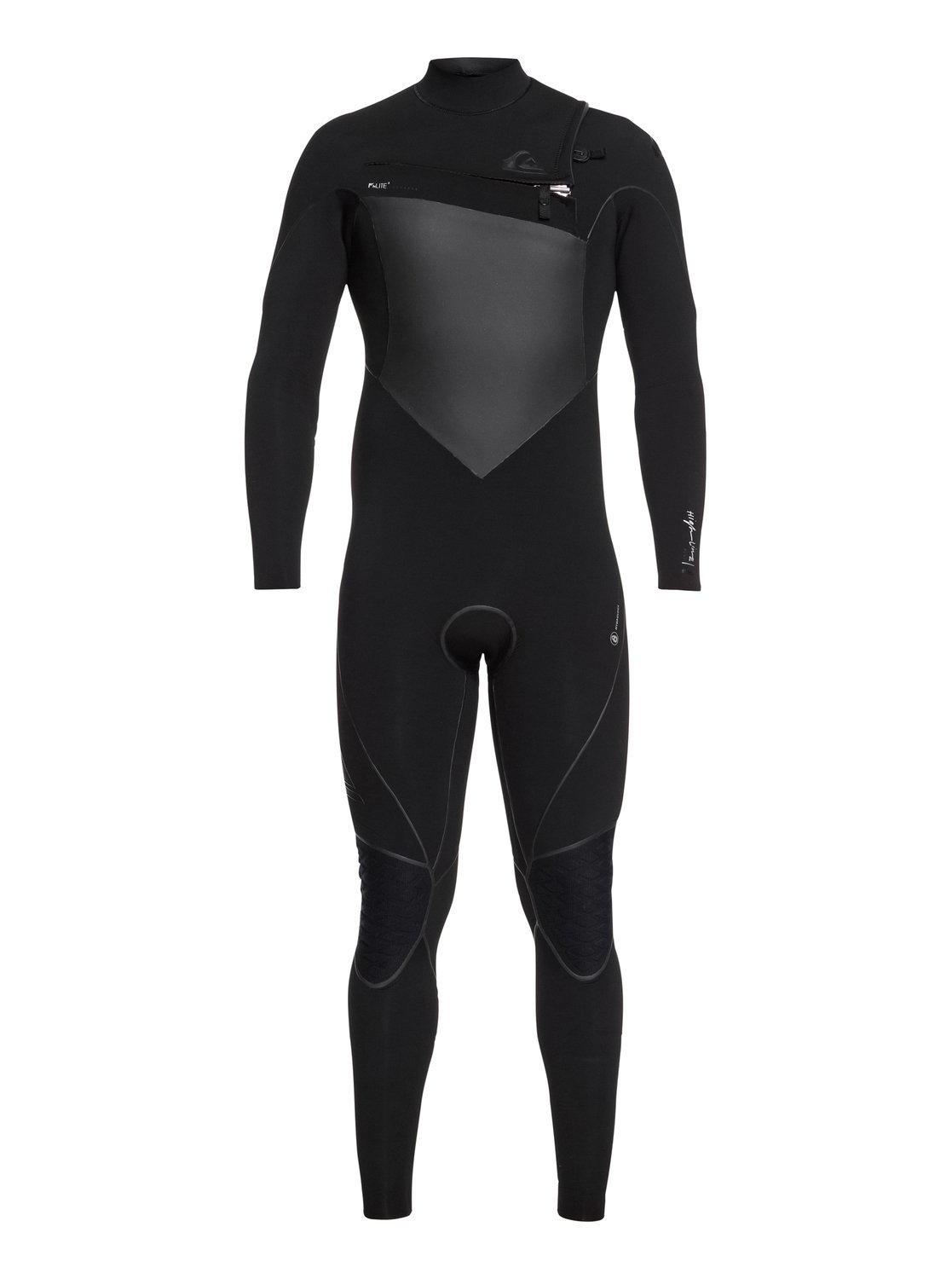 Quiksilver 3/2mm Highline Plus Chest Zip Men's Full Wetsuits - Black/Large