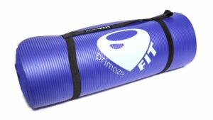 primozu fit ultra-thick yoga mat (blue, 5/8")