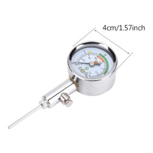 Dioche Ball Pressure Gauge, Mini Utility Air Pressure Gauge Barometer Tool for Basketball Football Volleyball