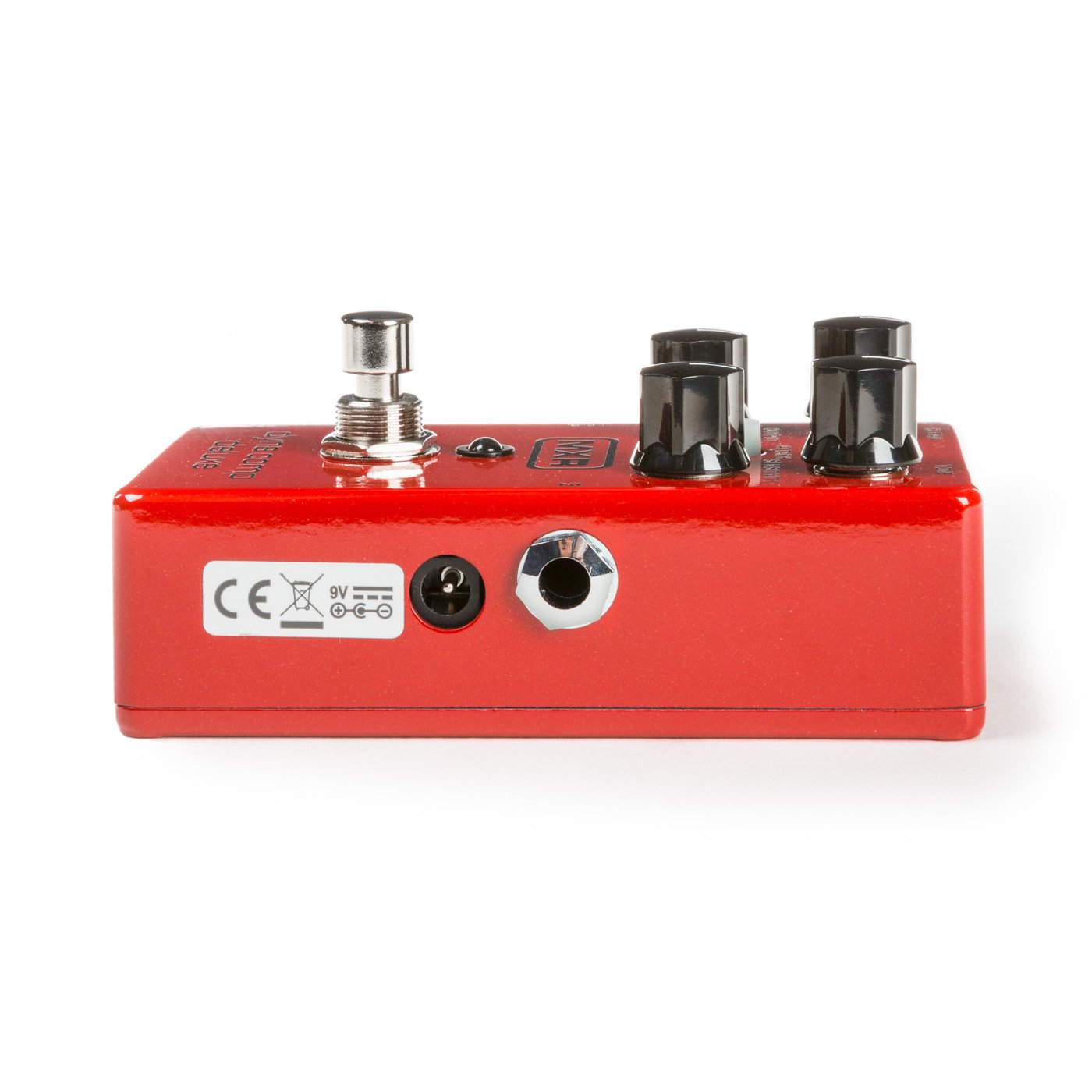 Dunlop M228 MXR Dyna Comp Deluxe Compressor Guitar Effect Pedal - Red with 9v AC Power Adapter and 2 R-Angle Patch Cable