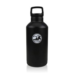 tahoe trails water bottle, 64 oz, black