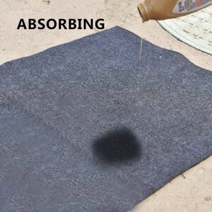 Oil Spill Mat (36"x 48"), Premium Absorbent Garage Floor Oil Mat – Reusable – Oil Pad Contains Liquids, Protects Garage Floor Surface (Large)