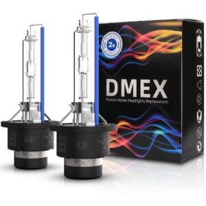 DMEX D4S 35W Xenon Headlight HID Bulbs 6000K Cool White 66440 42402 42402WX Replacement - Pack of 2