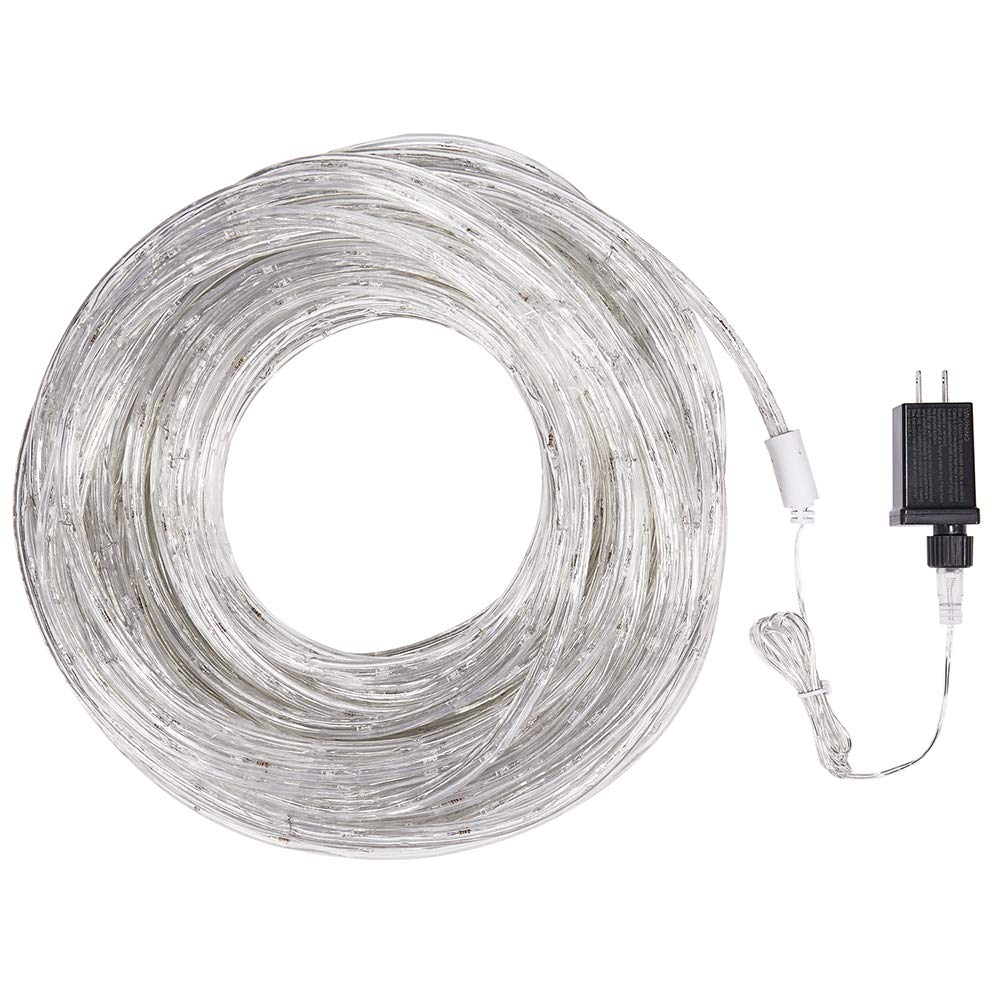 DINGFU Upgraded 100ft 720 LED Rope Lights, Indoor Outdoor Waterproof Rope Lights, Warm White Rope Light for Background,Yard,Garden,Bridges Decoration