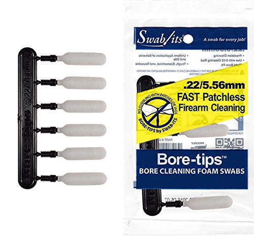 BORE-TIPS (12 Bag Case) .22cal/.223cal/5.56mm Gun Cleaning by Swab-its® - Made in The USA