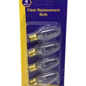 UI PRO TOOLS Night Light Clear Light Bulb (10 Lumens, 5 watts, 120 Volts) - Pack of 4