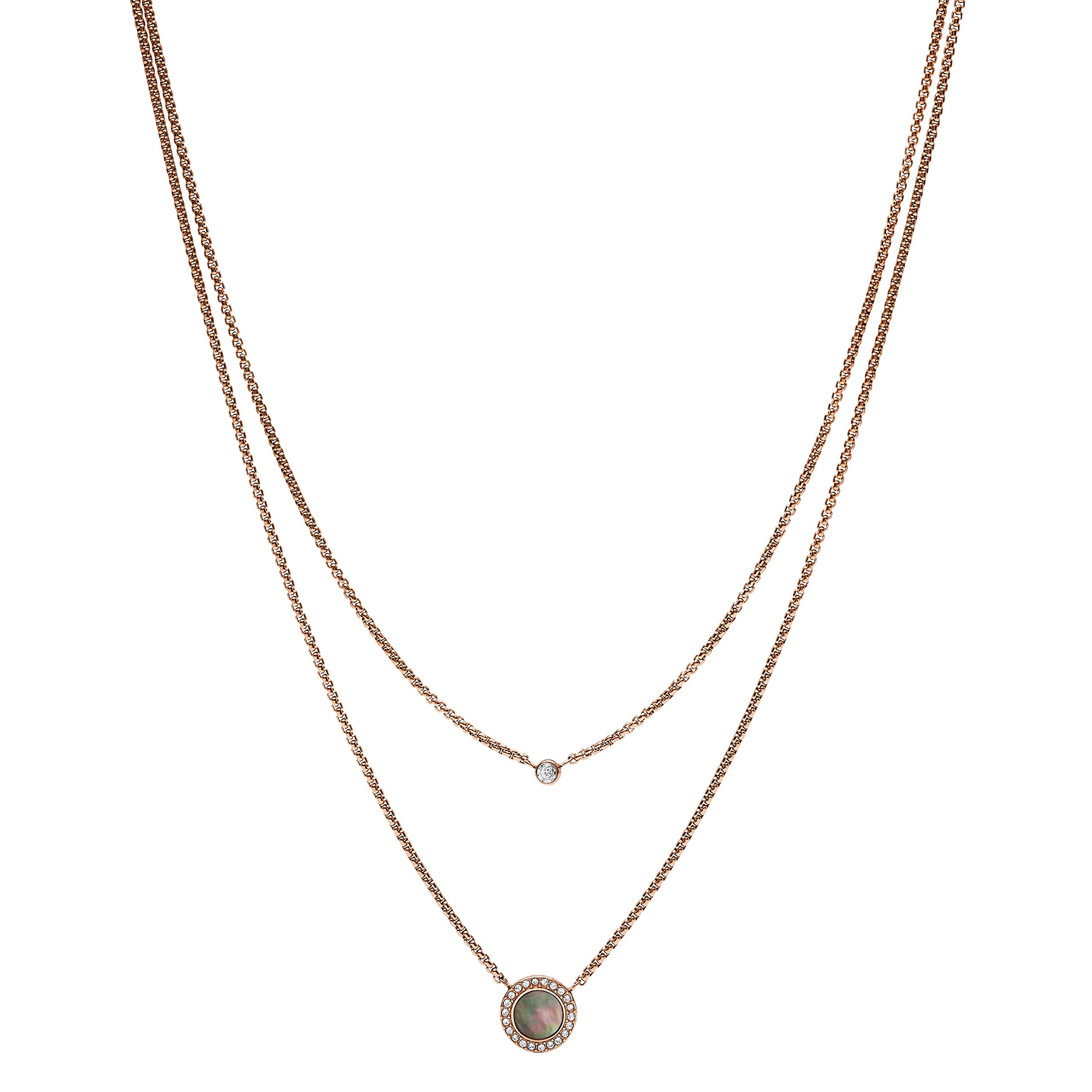 Fossil Women's Rose Gold-Tone Necklace, Color: Rose Gold (Model: JF02953791)