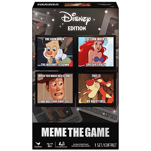 Spin Master Games Meme The Game, Disney Version Funny Cards Family Party Travel Activity, for Adults and Kids Ages 8 & Up