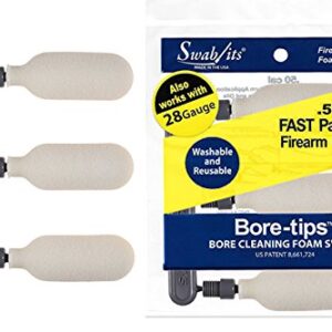 BORE-TIPS (12 Bag Case) 28 Gauge / 50 Caliber Case Gun Cleaning by Swab-its® - Made in The USA