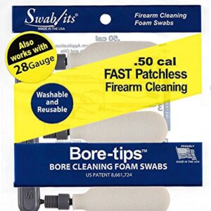 BORE-TIPS (12 Bag Case) 28 Gauge / 50 Caliber Case Gun Cleaning by Swab-its® - Made in The USA