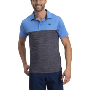 Three Sixty Six Quick Dry Golf Shirts for Men - Moisture Wicking Short-Sleeve Casual Polo Shirt